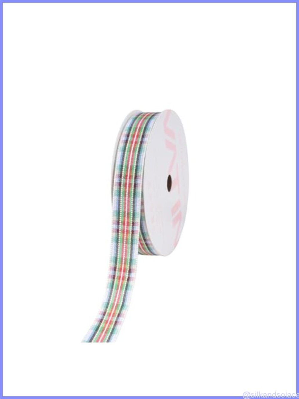 Tartan Jack Jacquard Ribbon 5/8 In Polyester 10 Yards Plaid Craft Trim